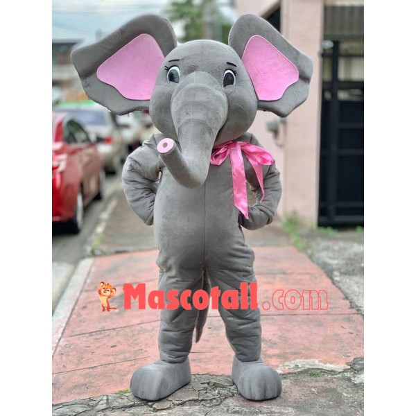 Lovely Realistic Elephant Mascot Costume
