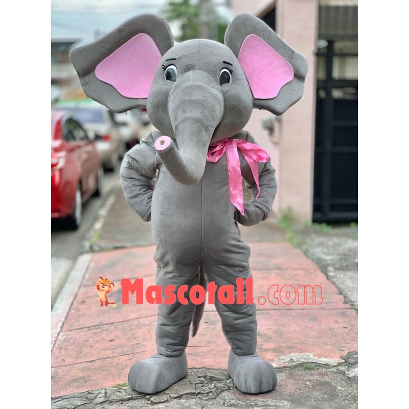 Lovely Realistic Elephant Mascot Costume