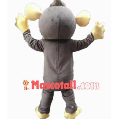Lovely Gray Monkey Mascot Costume