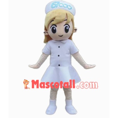 Pretty Girl Nurse Mascot Costume