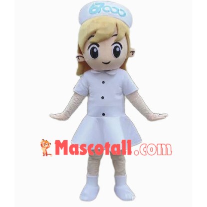 Pretty Girl Nurse Mascot Costume
