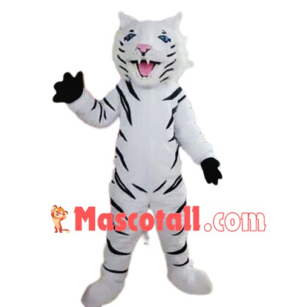 Fierce White Tiger Mascot Costume
