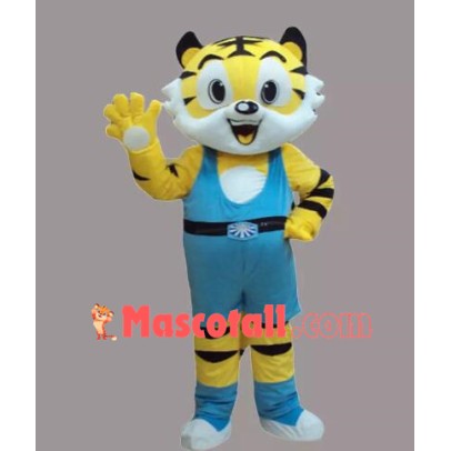 New Style Yellow Tiger Mascot Costume