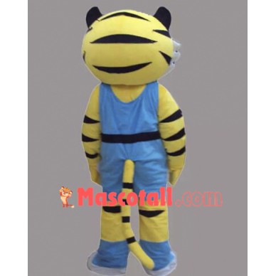 New Style Yellow Tiger Mascot Costume