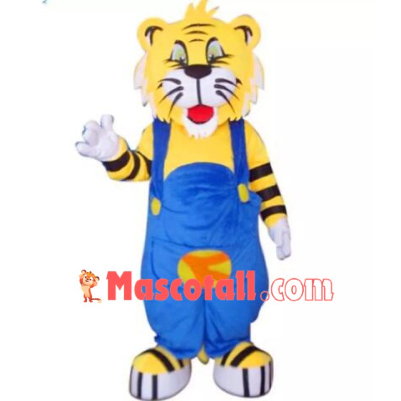 Cute Cartoon Tiger Mascot Costume