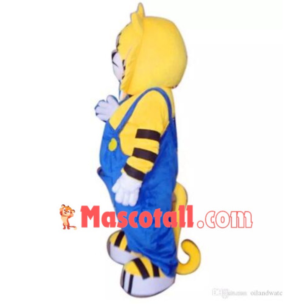 Cute Cartoon Tiger Mascot Costume