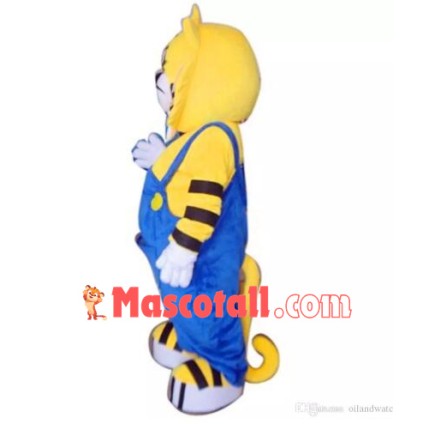 Cute Cartoon Tiger Mascot Costume