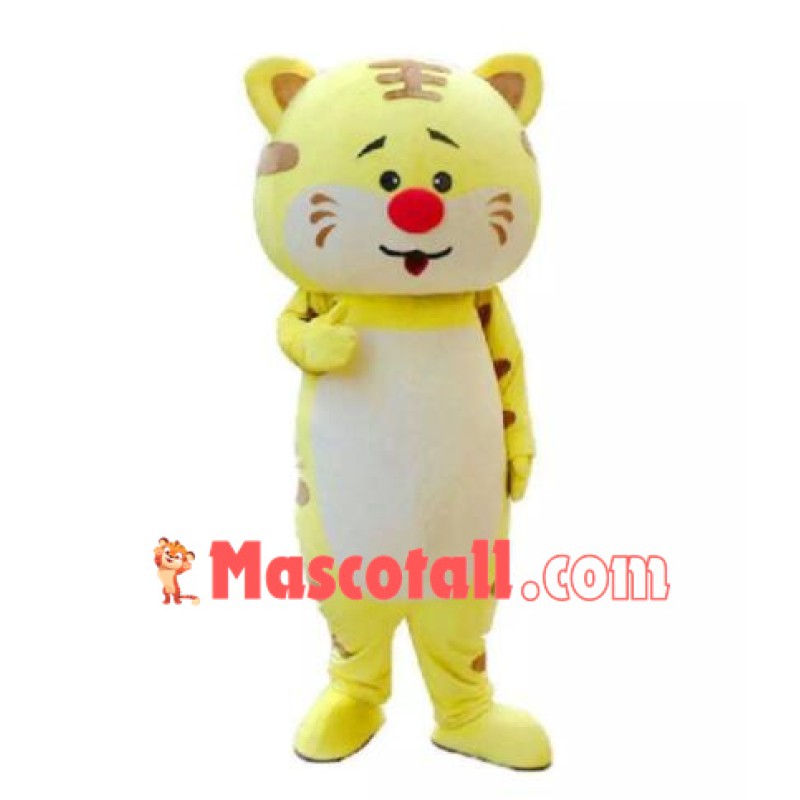 Cute King Tiger Mascot Costume
