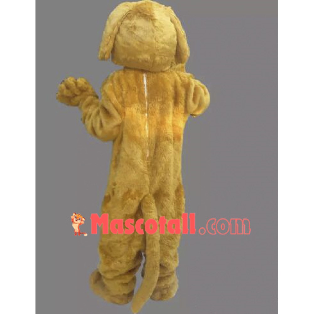 Yellow Lightweight Dog Mascot Costume