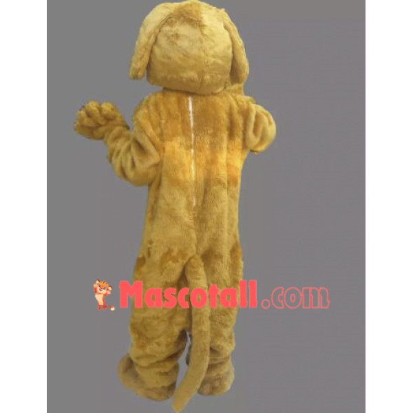 Yellow Lightweight Dog Mascot Costume