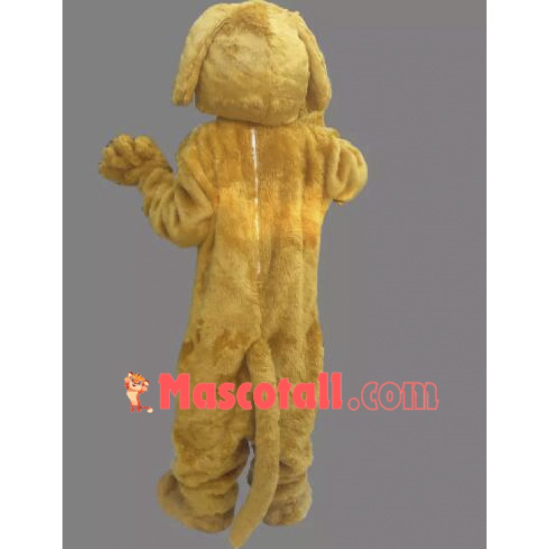 Yellow Lightweight Dog Mascot Costume