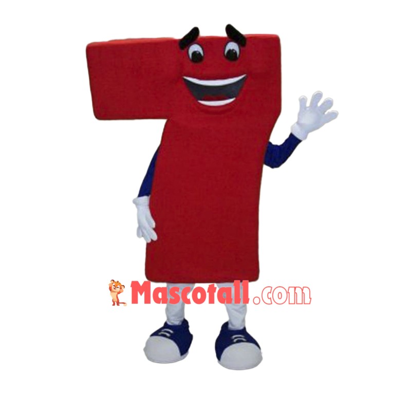 Lucky Seven Mascot Costume
