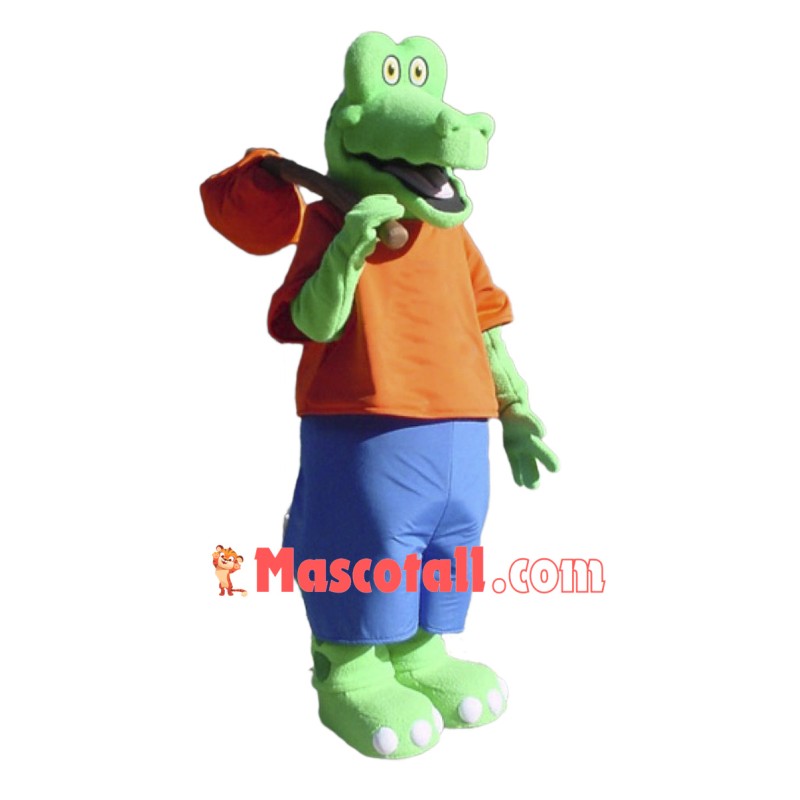 Cute Lightweight Alligator Mascot Costume Free Shipping