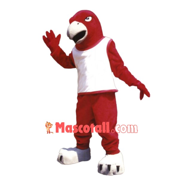 Fierce Red Falcon Mascot Costume