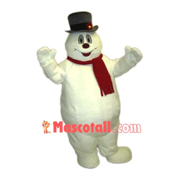 Happy Lightweight Snowman Mascot Costume