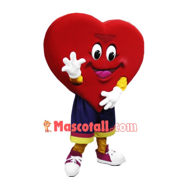 Happy Lightweight Heart Mascot Costume