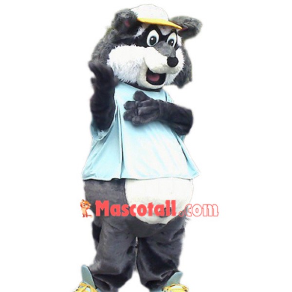 Happy Lightweight Raccoon Mascot Costume