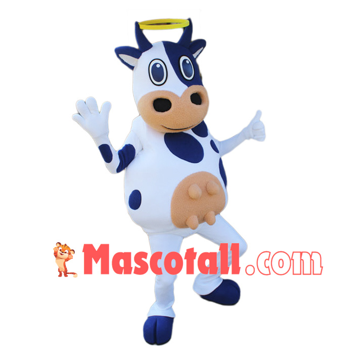 Friendly Lightweight Cow Mascot Costume