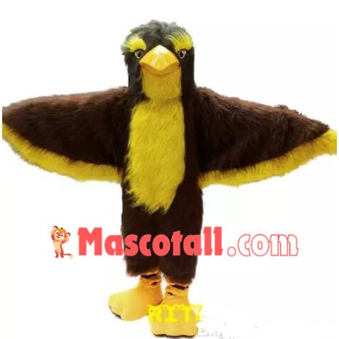 Brown Eagle Mascot Costume