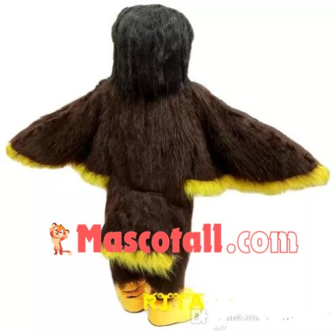 Brown Eagle Mascot Costume