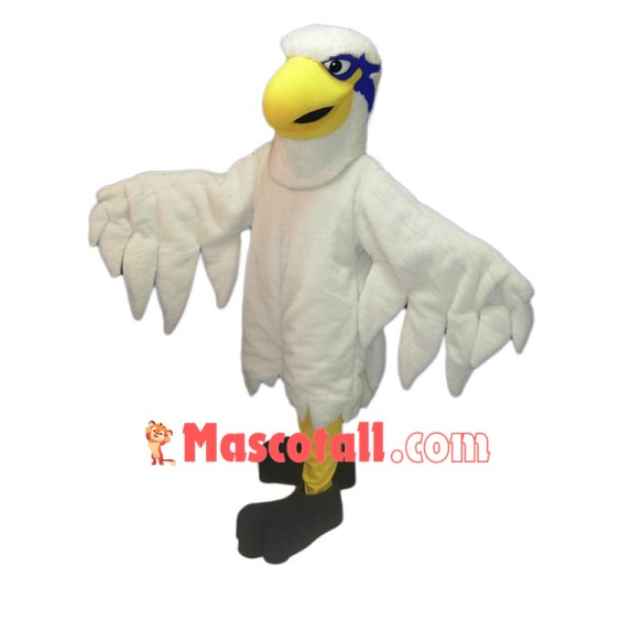 White Lightweight Hawk Mascot Costume