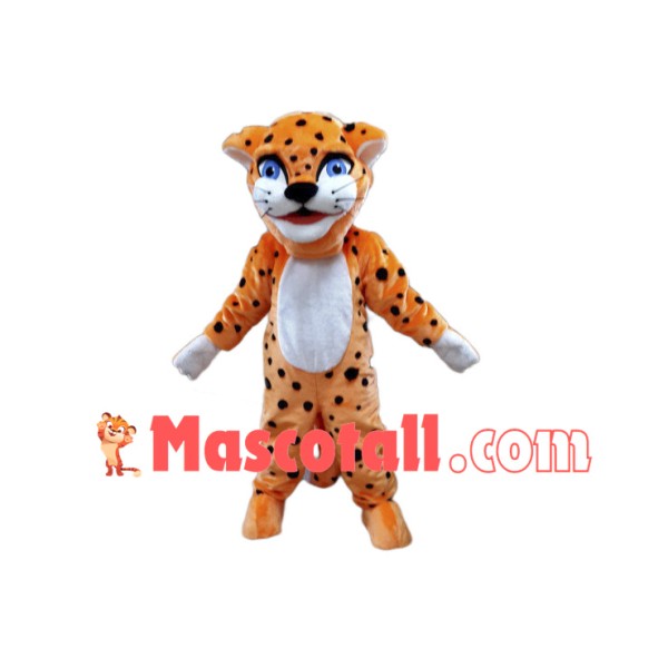 Friendly Lightweight Leopard Mascot Costume