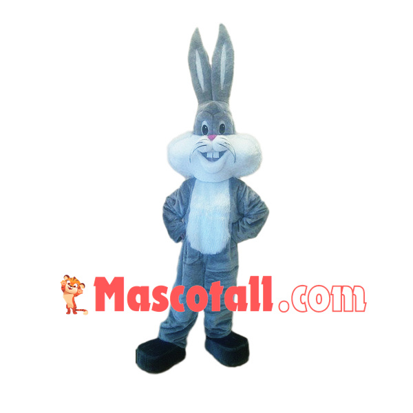 Grey Lightweight Rabbit Mascot Costume