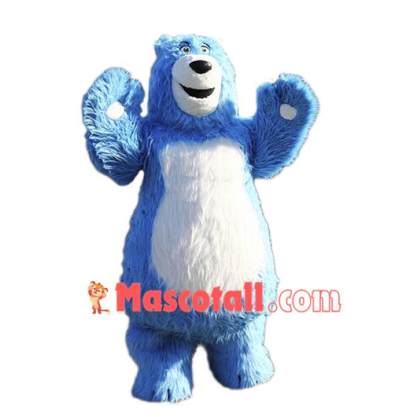 Blue Bear Mascot Costume Free Shipping