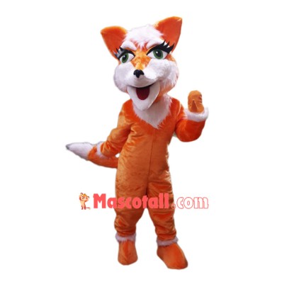 Happy Lightweight Fox Mascot Costume