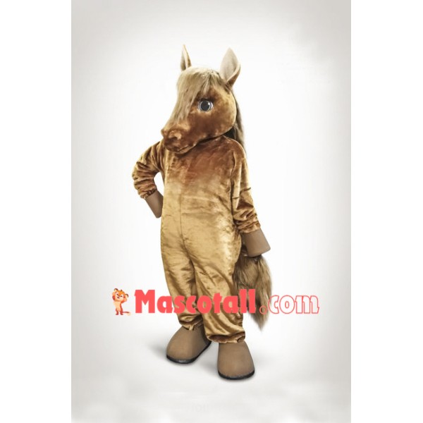 Lovely Brown Horse Mascot Costume