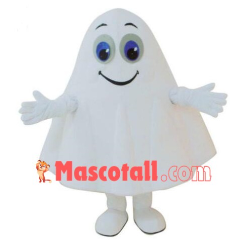 White Ghost Mascot Costume