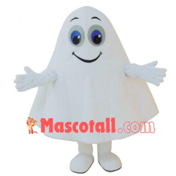 White Ghost Mascot Costume