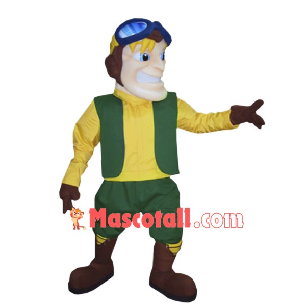 Aviator Mascot Costume