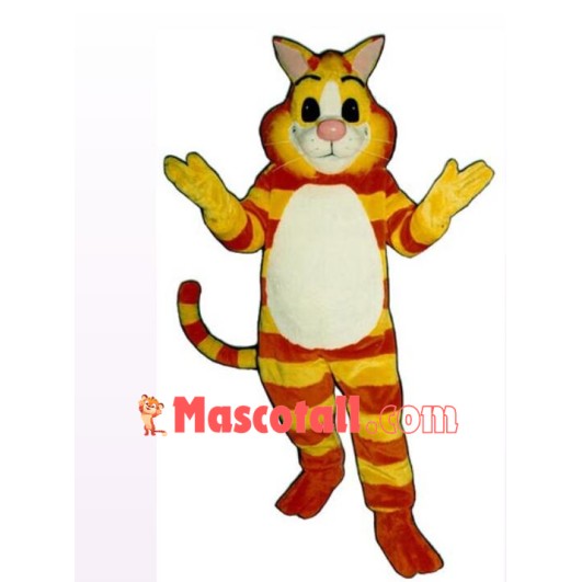 Friendly Cheshire Cat Mascot Costume