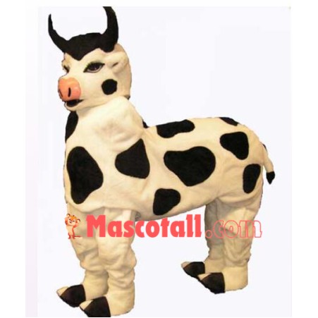 High Quality Two Person Cow Mascot Costume