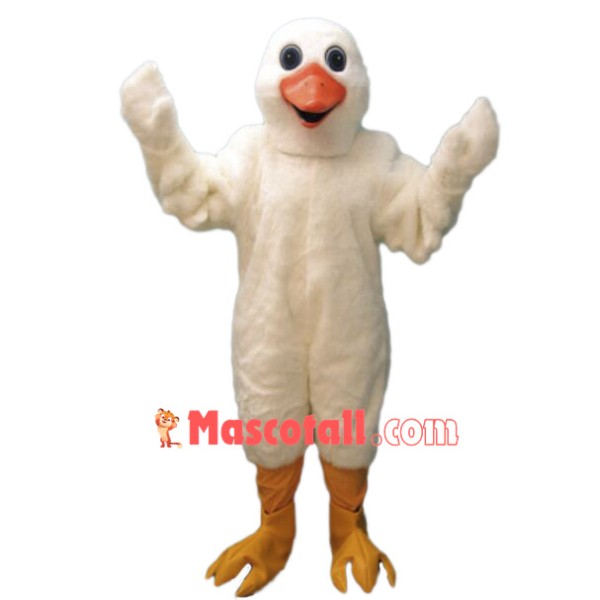 White Goose Mascot Costume