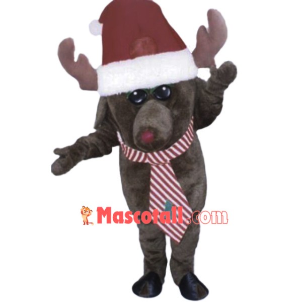 Christmas Moose Mascot Costume