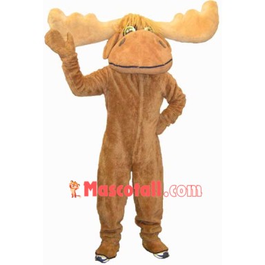 Friendly Moose Mascot Costume