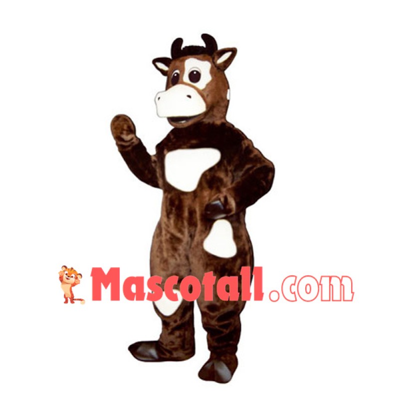 Friendly Cow Mascot Costume