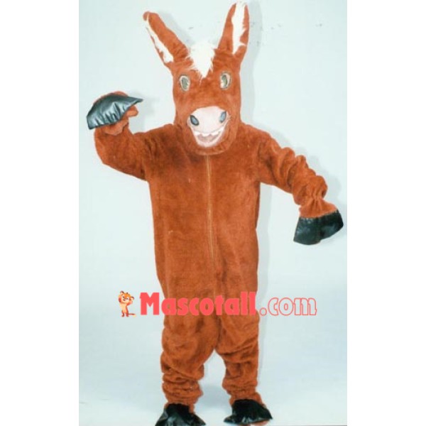 Friendly Donkey Mascot Costume