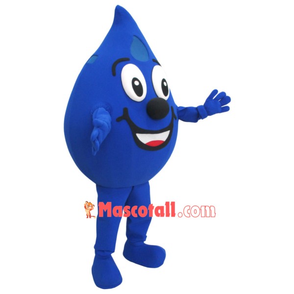Happy Water Drop Mascot Costume
