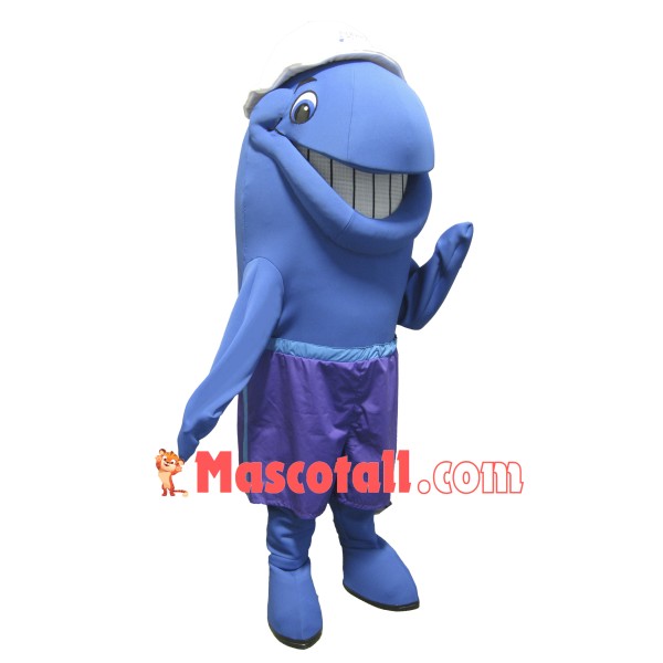 Blue Whale Mascot Costume