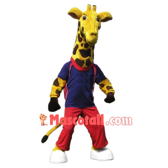 Sport Giraffe Mascot Costume