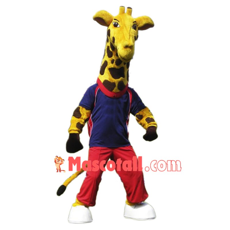 Sport Giraffe Mascot Costume