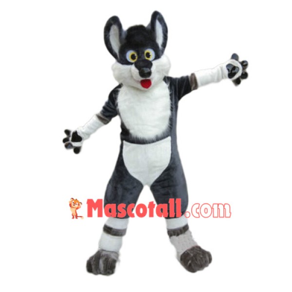 Happy Husky Dog Mascot Costume