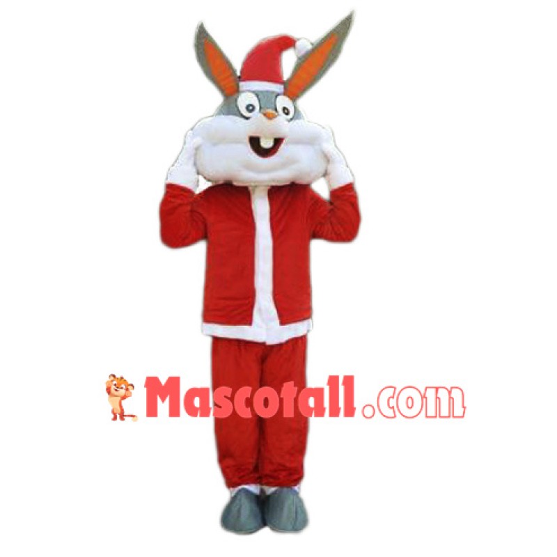 Christmas Rabbit Bunny Mascot Costume