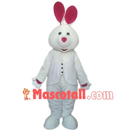 Easter White Bunny Rabbit Mascot Costume