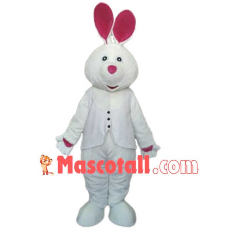 Easter White Bunny Rabbit Mascot Costume