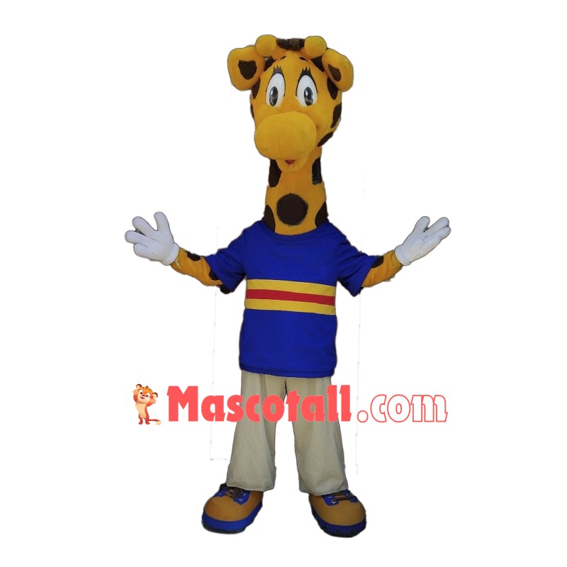 College Giraffe Mascot Costume