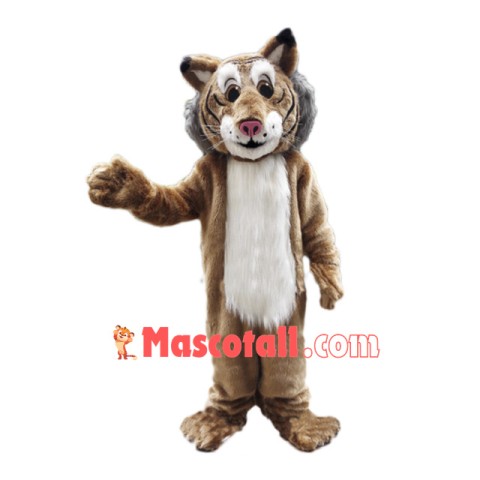 Friendly Lightweight Bobcat Mascot Costume